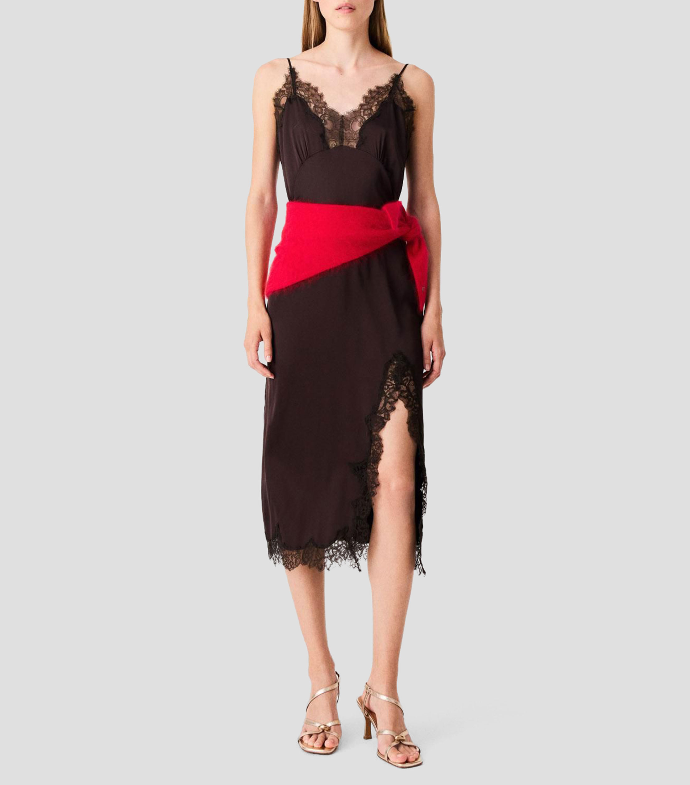Vestido midi Riotela liso Mujer